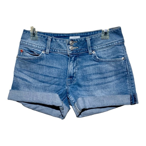 Women's Ruby Blue Denim Shorts Size 27w - Picture 2 of 5